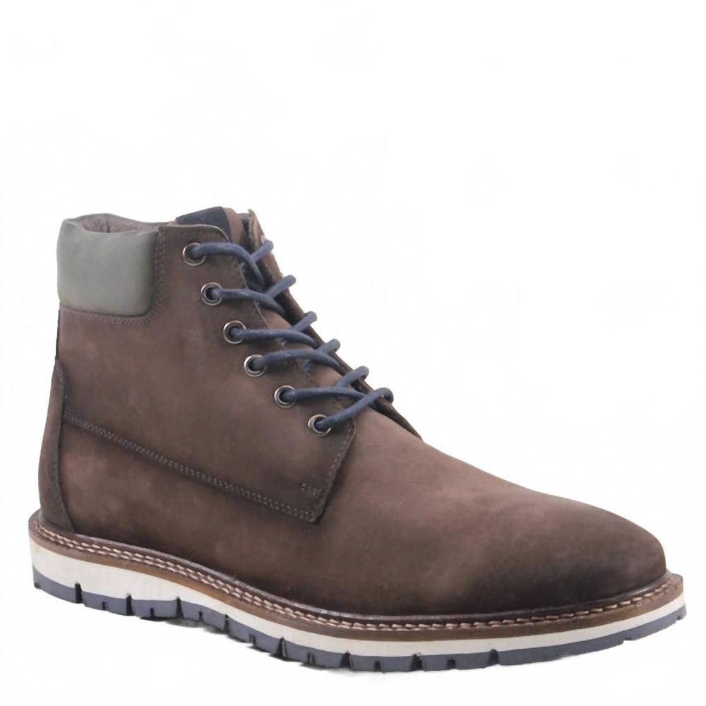 NEW DIBA TRUE men's train track leather shoes in brown